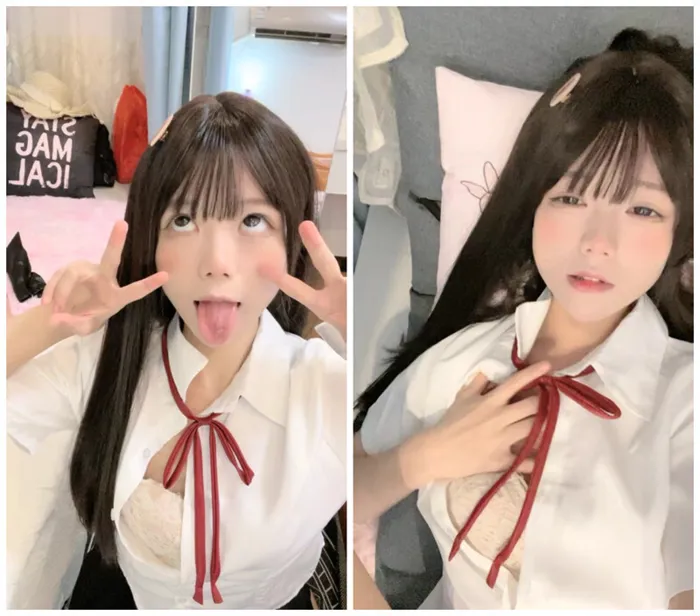 かわいいお姉さん！小舌で巨根を味わう？衣がほつれるほど巨乳ないの、両手であやすと黒牛が応援する、低く響く快感の呻き声。