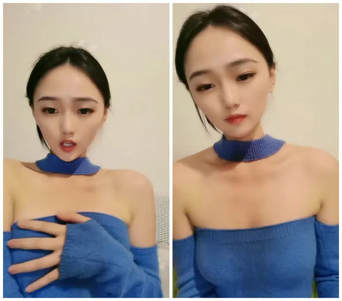 顔出し新人お姫様、両手で揉み胸＋ボイスオーバー、愛玉ッ！