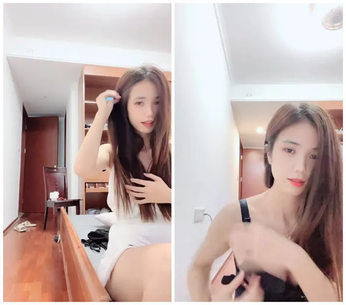 校花学姐が自慰で再び魅せる！かわいい学生さんの刺激的な生配信【妮妮ズネエ】