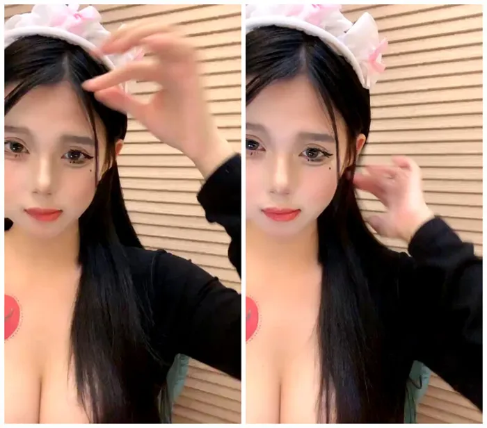 【純情の皮皮】校花、巨乳で圧倒的な美貌！衣裳がとても似合っている。粉嫩度五つ星。