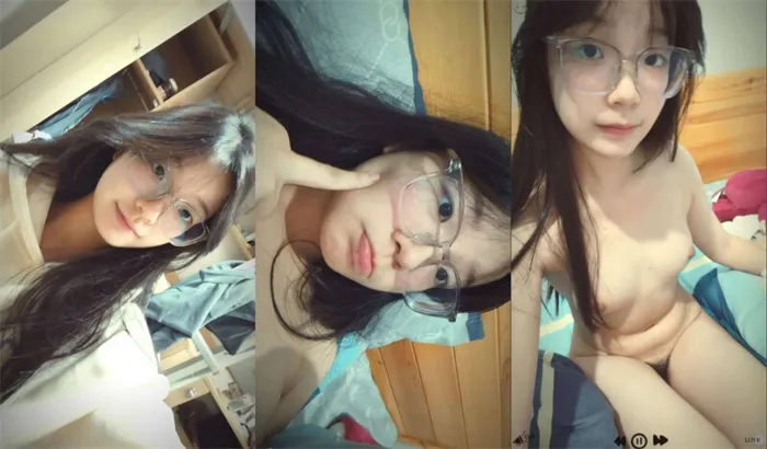 クラウドストレージ高品質露出！純真メガネ大学生【えいえい】の極端なギャップ、顔穴と地瓜オナニー・セフレSEX 自撮りライブ配信