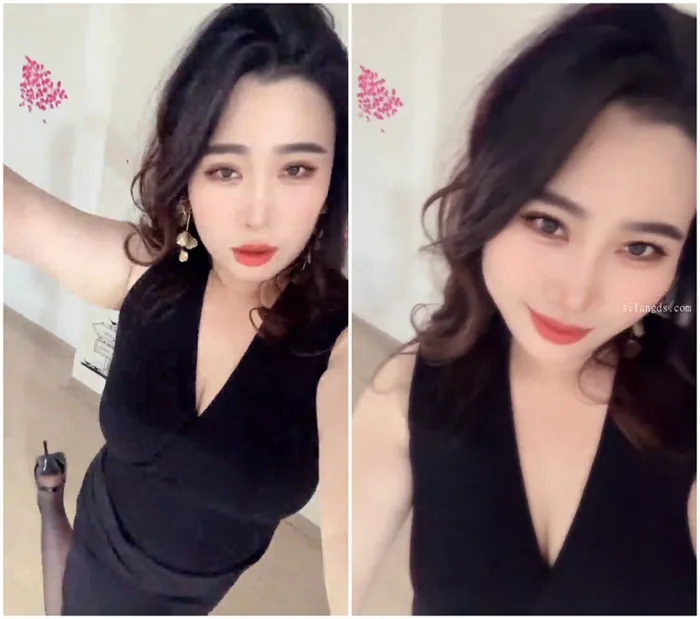 最新ティックトク 泄漏！魅力あふれる巨乳お姉さん【ケンシンシン】のセクシー下着・黒丝・高跟靴・自己愛お漏出