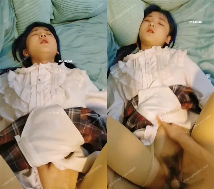 かわいい美少女、二重スカートのぷにぷに巨乳が激しく揺れる！