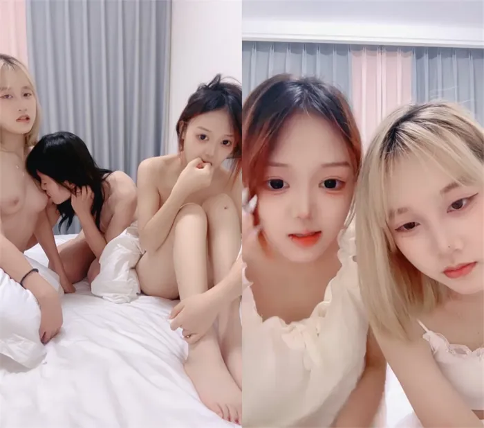 かわいい女の子たち3人【コズチー】多人乱交、スイートな娘Bが真っ赤に染まる