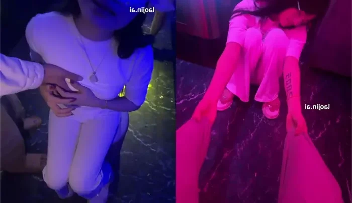 華やかな場面で、かわいい女の子たちが楽しむ。