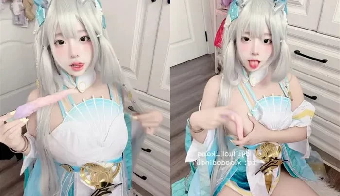 露脸超かわいい『兔宝大人』に扮した美女のライブ配信【衣装：西施・龍清影】