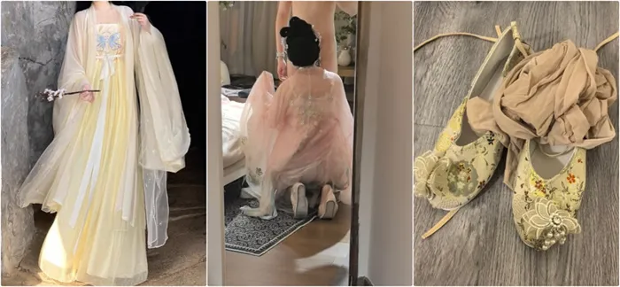 大学生の母狗様、汉服を着て楽しく踊る！